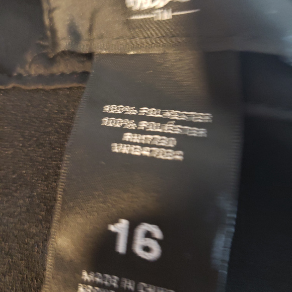 Mossimo Long Black Slanted Hem Skirt 16 - Picture 2 of 3